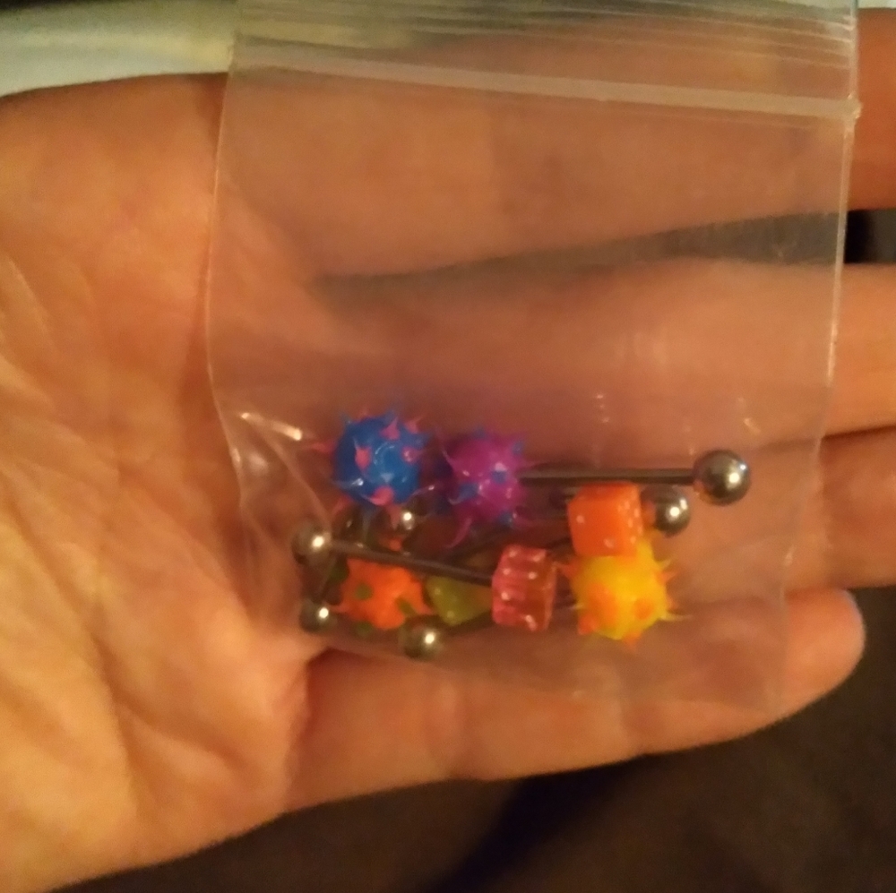 7 Tongue Rings